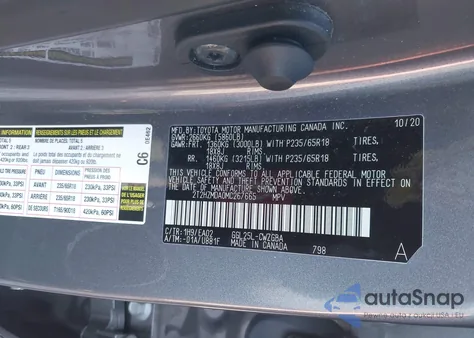 2021 Lexus Rx 350 z USA, uszkodzony, nr VIN 2T2HZMDA0MC267665